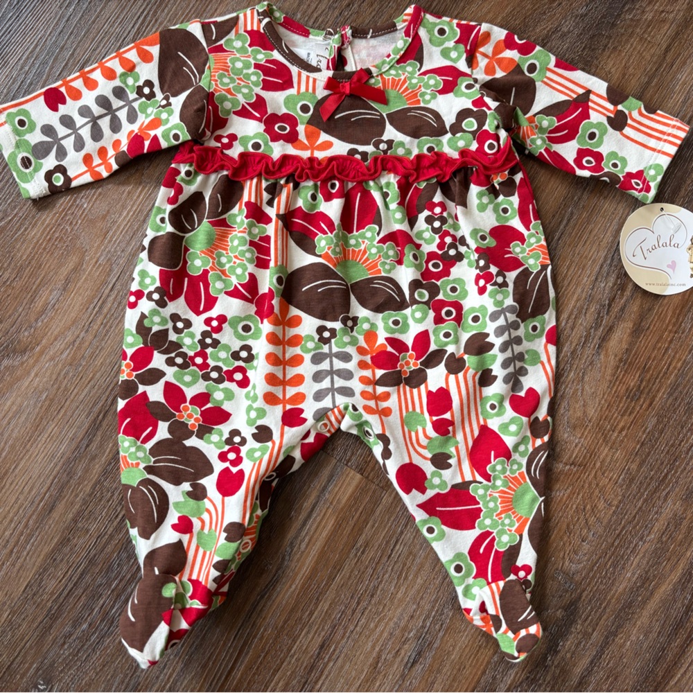 Floral NB Baby Jumpsuit from Tralala NWT